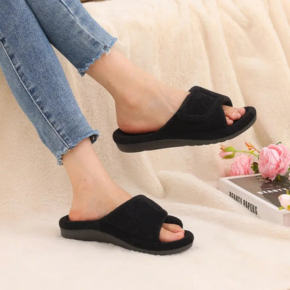 Leya Dames Pantoffels – Zachte Slippers met Voetboog Ondersteuning