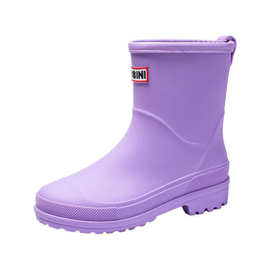Lila Dames Regenlaarzen - Waterdichte Laarzen met Antislip zool voor Buiten