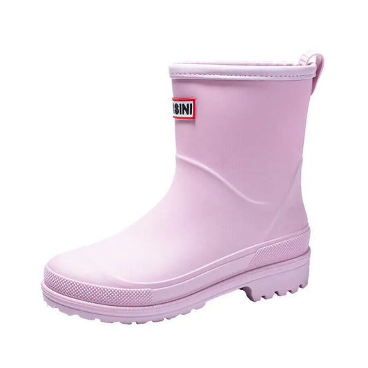 Lila Dames Regenlaarzen - Waterdichte Laarzen met Antislip zool voor Buiten