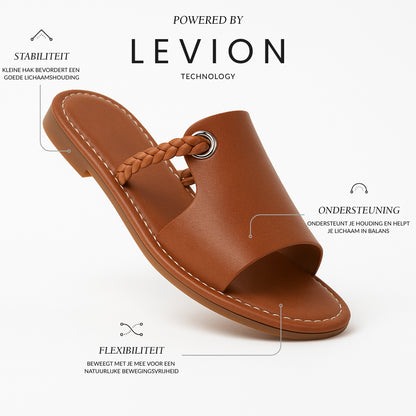 Liva Platte Sandalen Dames - Slippers