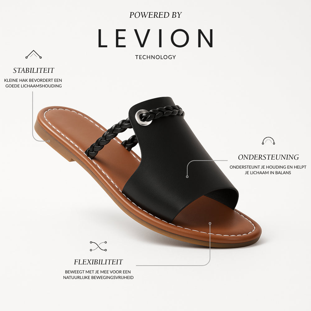 Liva Platte Sandalen Dames - Slippers