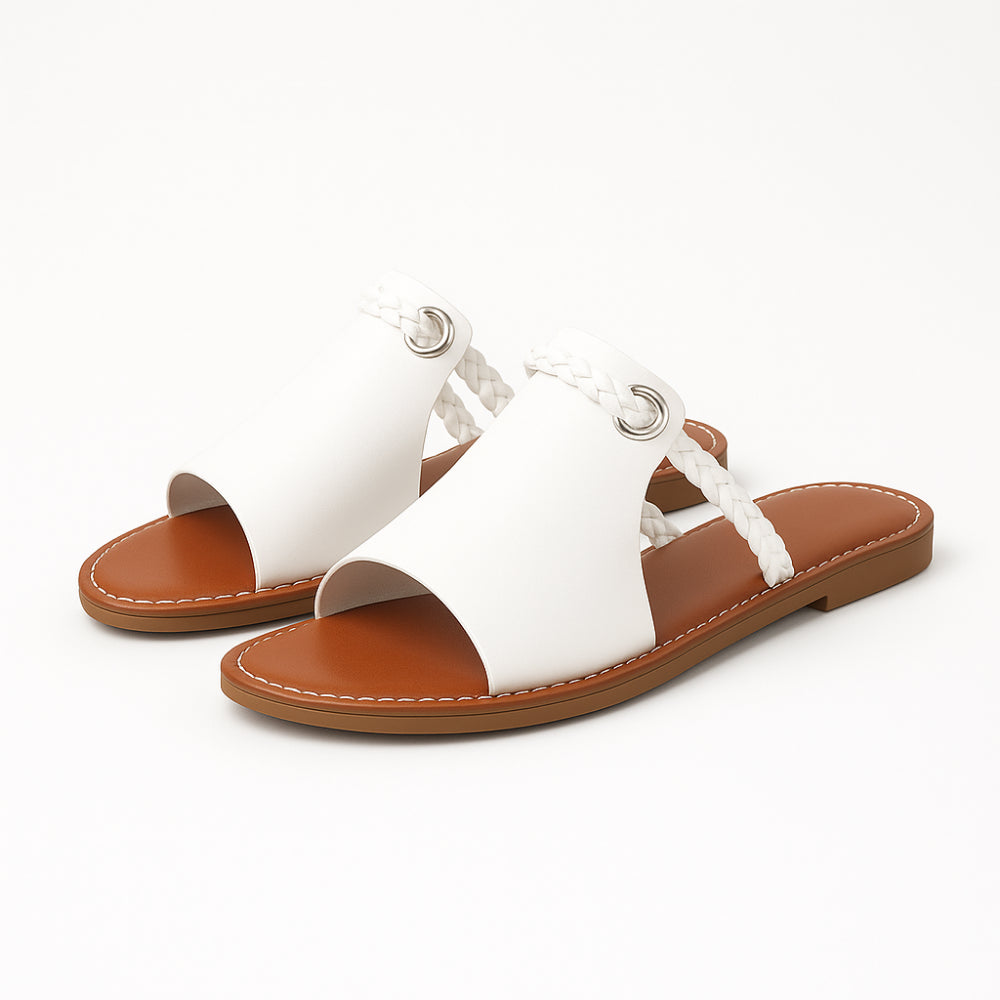 Liva Platte Sandalen Dames - Slippers
