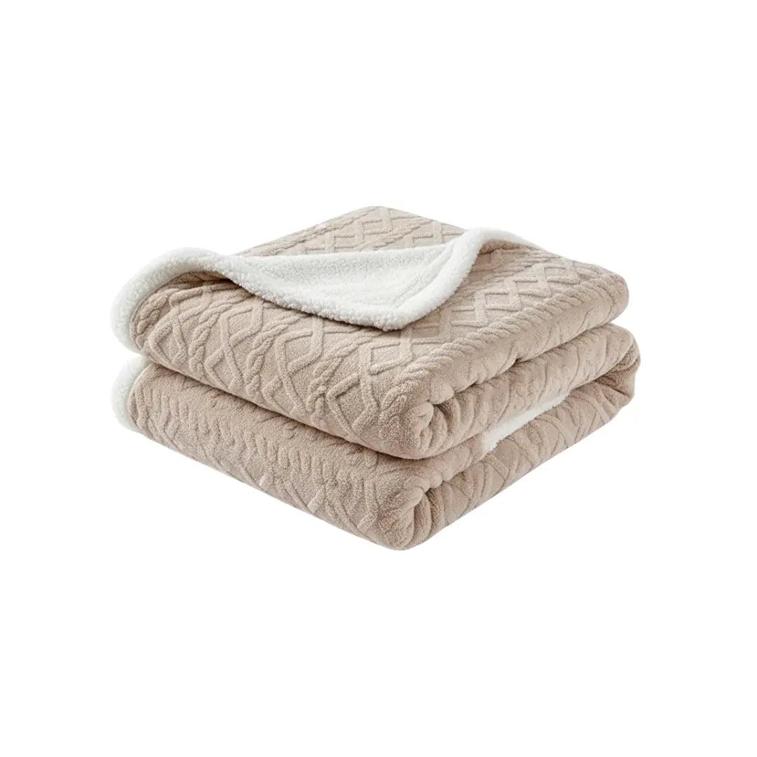 Luxe Sherpa Plaid – Zacht Fleece Deken voor Bank & Bed – Decoratie