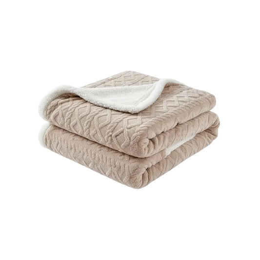 Luxe Sherpa Plaid – Zacht Fleece Deken voor Bank & Bed – Decoratie