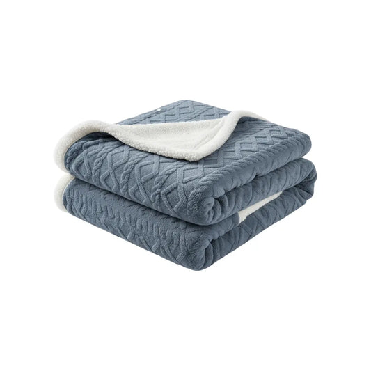 Luxe Sherpa Plaid – Zacht Fleece Deken voor Bank & Bed – Decoratie