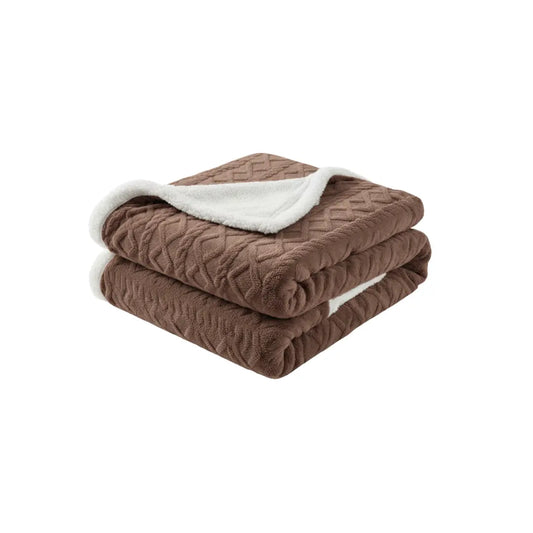Luxe Sherpa Plaid – Zacht Fleece Deken voor Bank & Bed – Decoratie