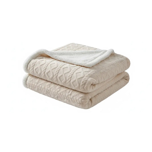 Luxe Sherpa Plaid – Zacht Fleece Deken voor Bank & Bed – Decoratie