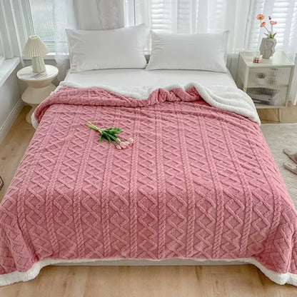 Luxe Sherpa Plaid – Zacht Fleece Deken voor Bank & Bed – Decoratie