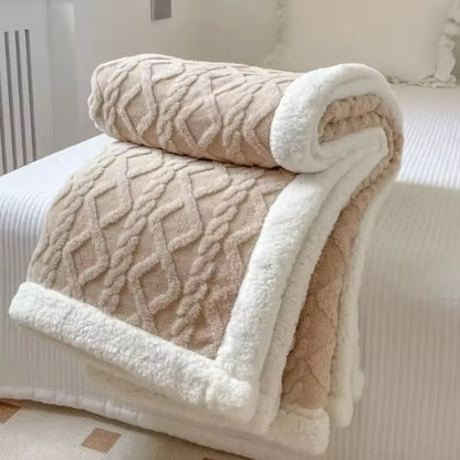 Luxe Sherpa Plaid – Zacht Fleece Deken voor Bank & Bed – Decoratie