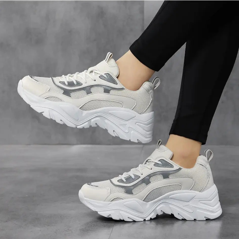 Lysa Mae Sneakers Dames – Trendy Sneaker met Hoge Zool & Demping