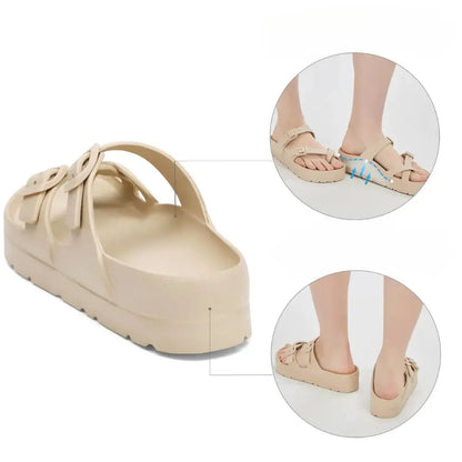Mae Dames Sandalen met Voetbed - Sandalen met Platform