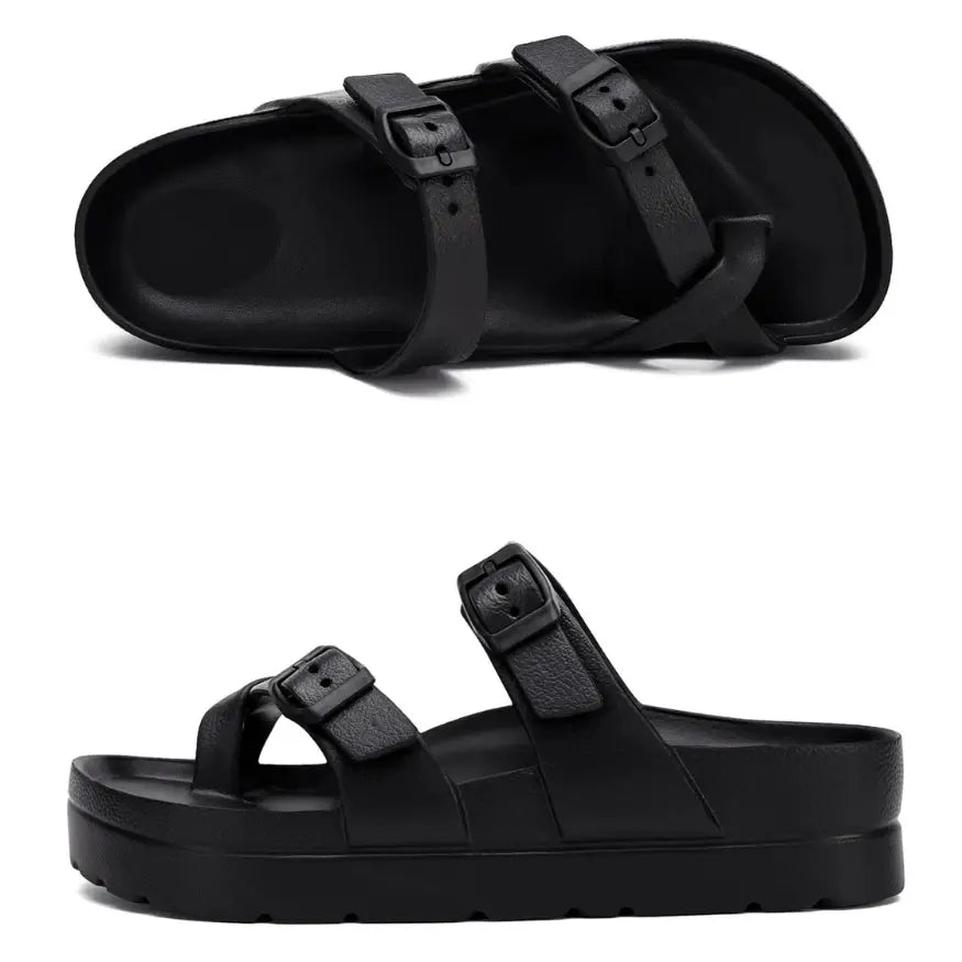 Mae Dames Sandalen met Voetbed - Sandalen met Platform