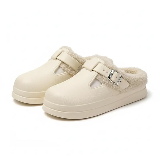 Maud Warme Pantoffels Dames - Waterdichte Sloffen met Pluche Voering