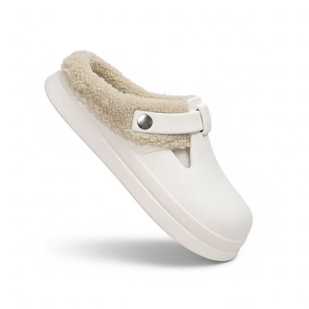 Maud Warme Pantoffels Dames - Waterdichte Sloffen met Pluche Voering