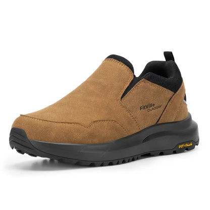 Mick Orthopedische Leren Schoenen Heren - Stevige Suède Wandelschoenen