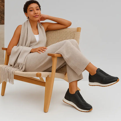 Mila Orthopedische Schoenen Dames zonder Veters - Leren Sneakers