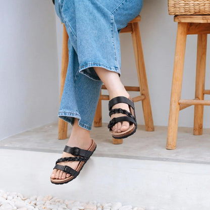 Nina Verstelbare Orthopedische Sandalen - Voetbed Kurk