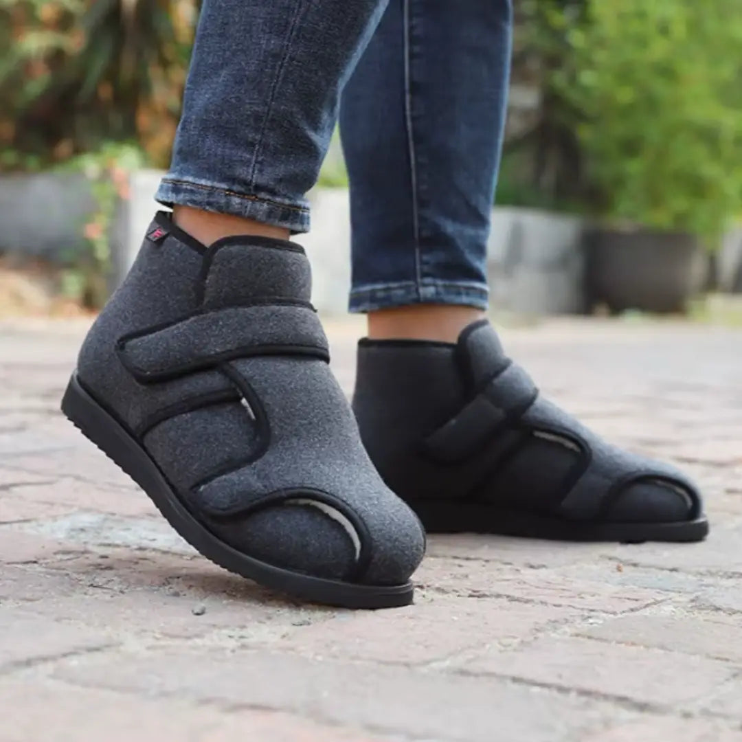 Noa Diabetes Schoenen Heren – Gevoerde Schoenen voor Gezwollen Voeten