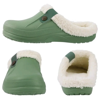 Nufi Pantoffels met Bont voor Heren & Dames - Warme Clogs