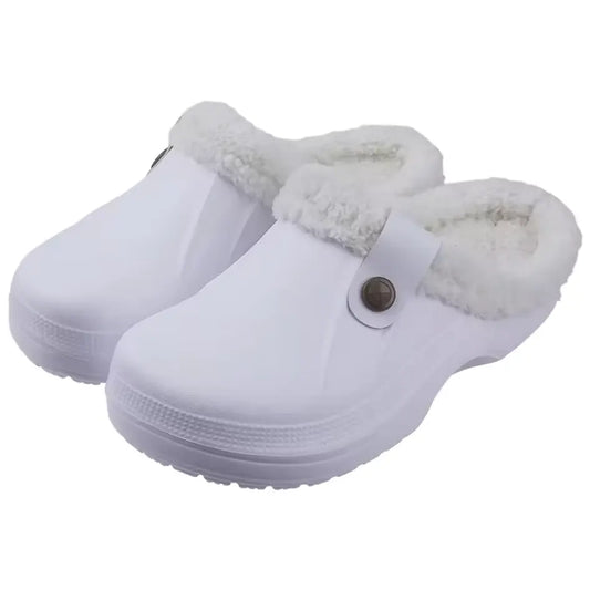 Nufi Pantoffels met Bont voor Heren & Dames - Warme Clogs
