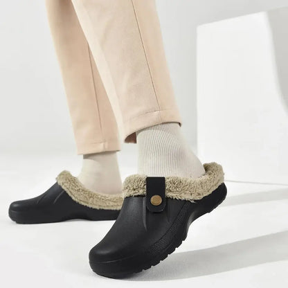 Nufi Pantoffels met Bont voor Heren & Dames - Warme Clogs