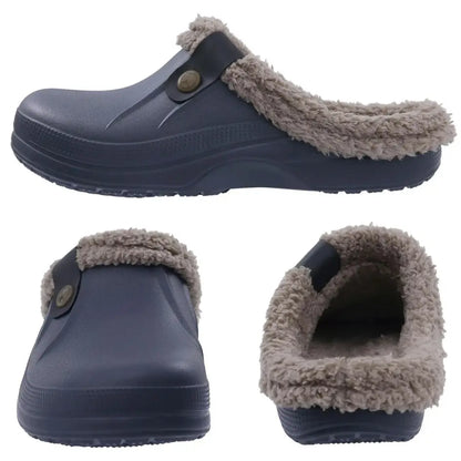 Nufi Pantoffels met Bont voor Heren & Dames - Warme Clogs