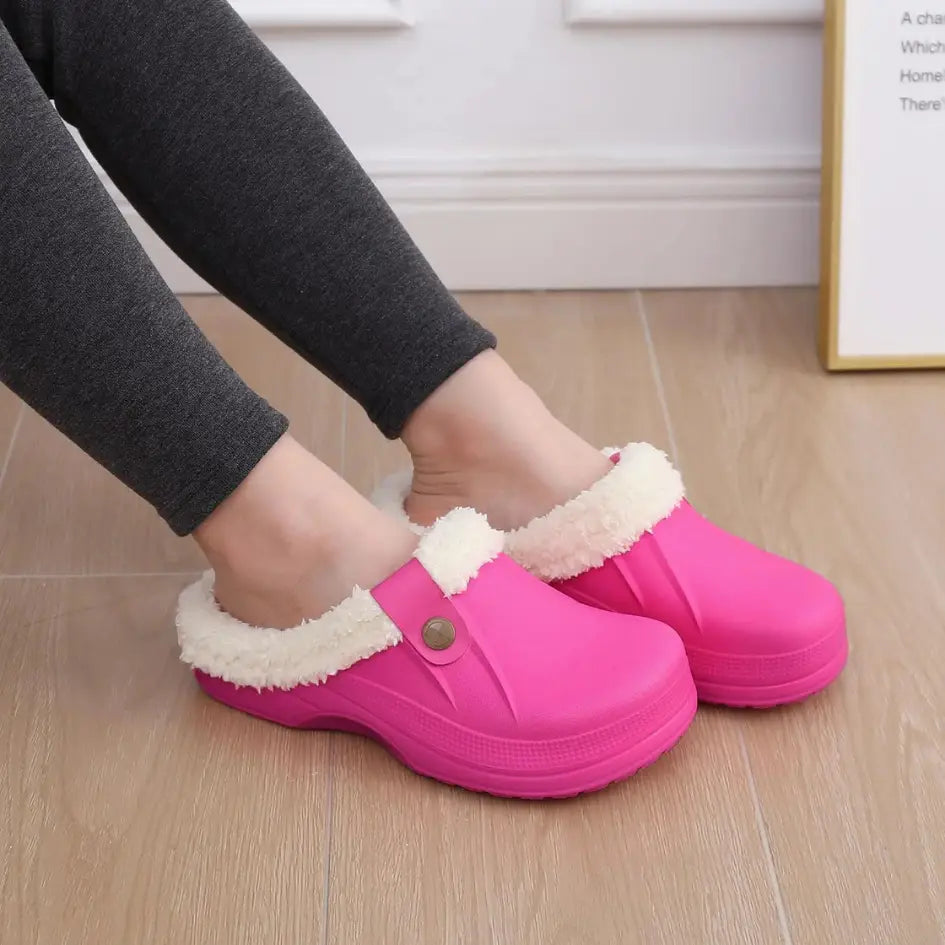 Nufi Pantoffels met Bont voor Heren & Dames - Warme Clogs