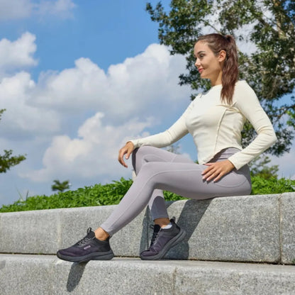 Slip On Sneakers Dames - Sportschoenen met Brede Leest & Ondersteuning