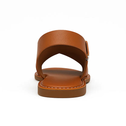Ziva Leren Sandalen Dames met Hakje & Gesp - Zomerse Sandalen