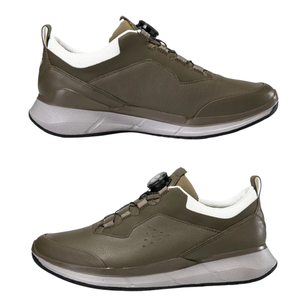 Dex Leren Wandelenschoenen Heren met Boa Sluiting - Brede Leest