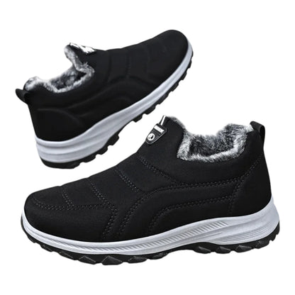 Sven Heren Winter Instappers – Warme Gevoerde Snowboots met Gripzool