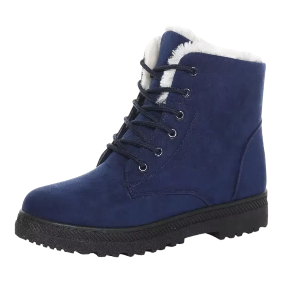 Dames Winterboots – Warme Enkellaarsjes met Voering en Antislip Zool