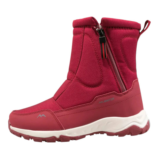 Lara Winterlaarzen Dames – Snowboots met Zachte Bontvoering en Rits