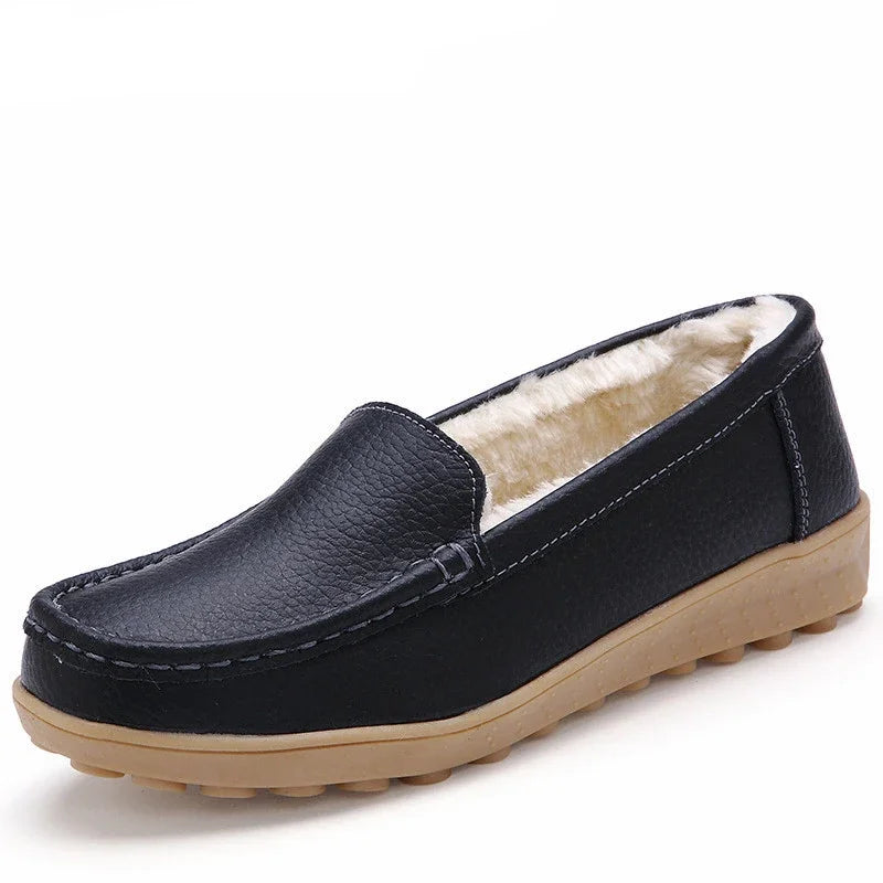 Sofie Leren Loafers Dames - Comfortabele Instappers met Voering
