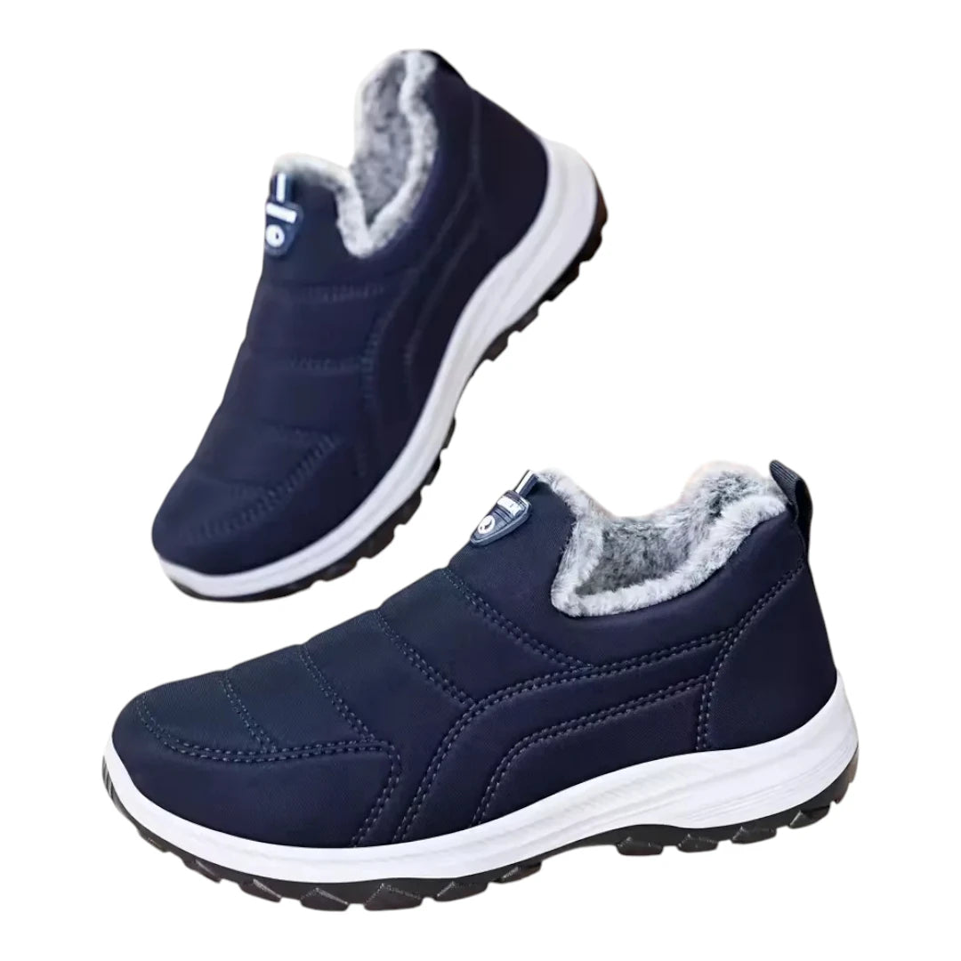 Sven Heren Winter Instappers – Warme Gevoerde Snowboots met Gripzool