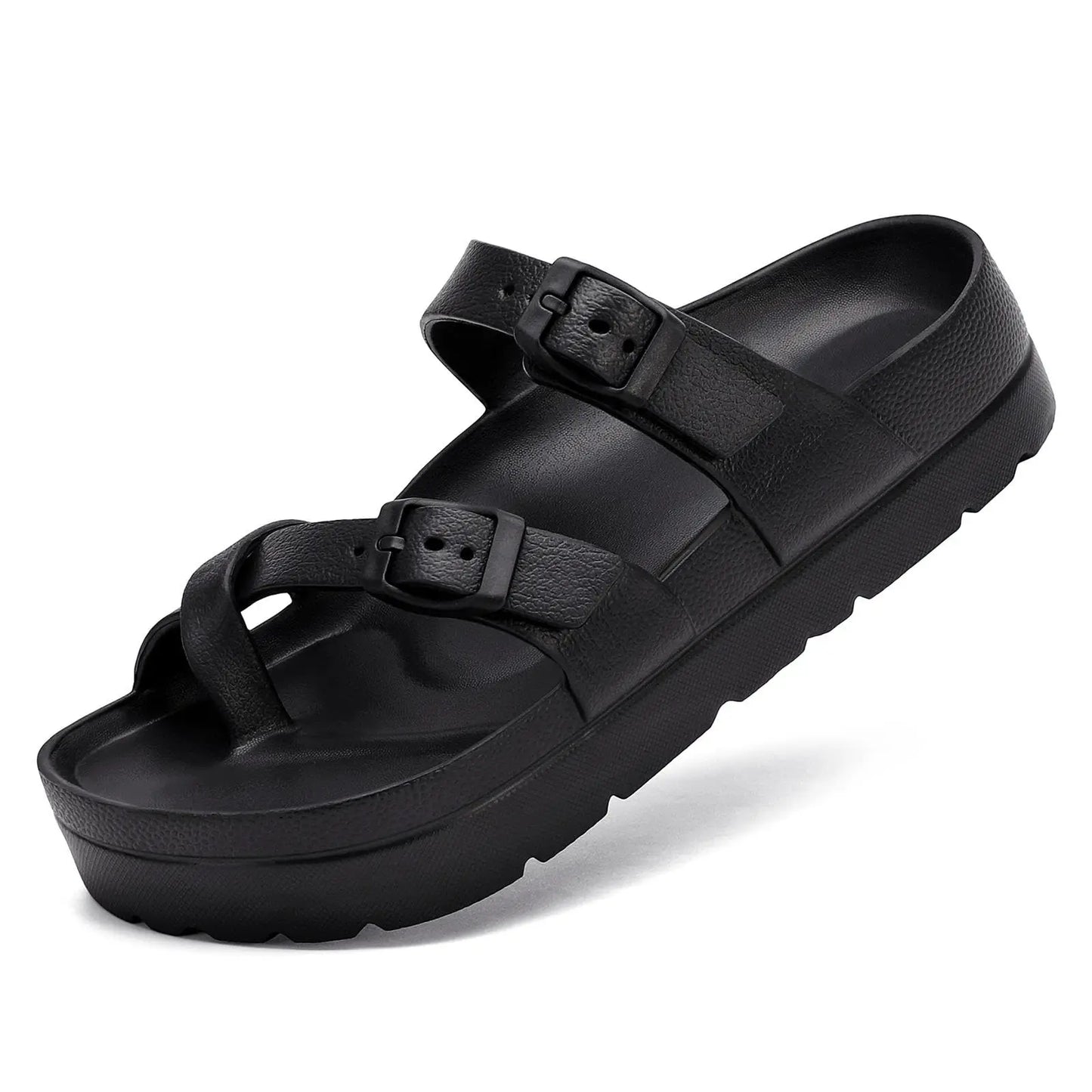 Mae Dames Sandalen met Voetbed - Sandalen met Platform