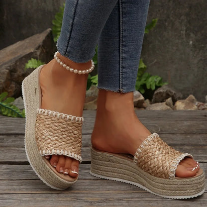 Fiene Espadrilles - Sandalen met Sleehak Dames