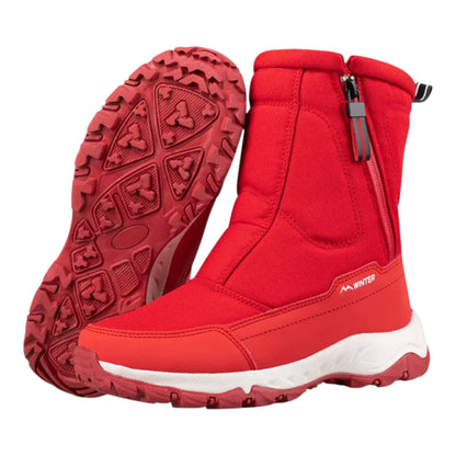 Lara Winterlaarzen Dames – Snowboots met Zachte Bontvoering en Rits