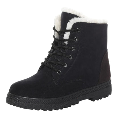 Dames Winterboots – Warme Enkellaarsjes met Voering en Antislip Zool