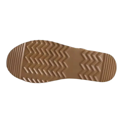 Leren Pantoffels Dames – Luxe Suède Sloffen met Warme Pluche Voering