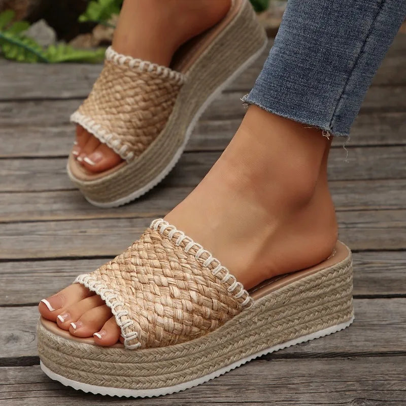 Fiene Espadrilles - Sandalen met Sleehak Dames