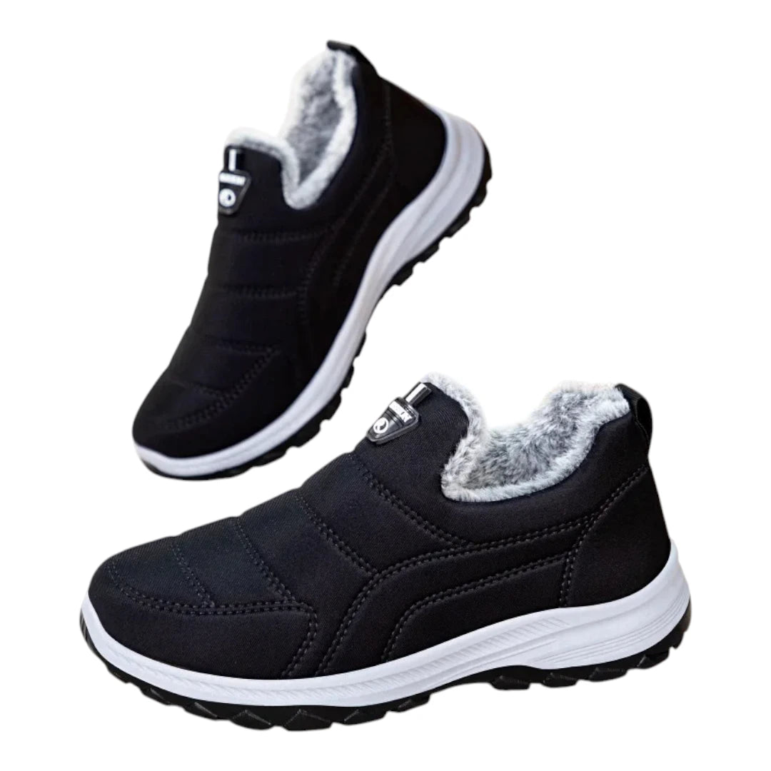 Sven Heren Winter Instappers – Warme Gevoerde Snowboots met Gripzool