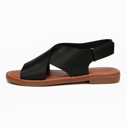 Ziva Leren Sandalen Dames met Hakje & Gesp - Zomerse Sandalen