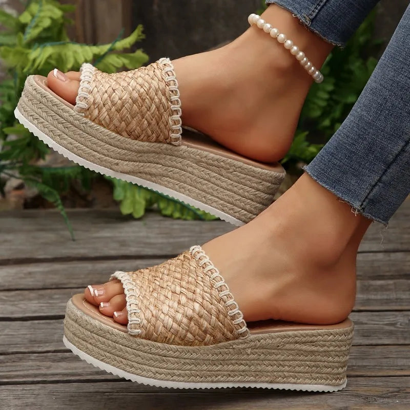 Fiene Espadrilles - Sandalen met Sleehak Dames