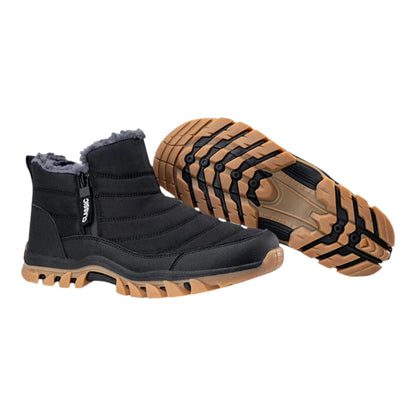 Arv Heren Snowboots met Rits – Waterdichte Schoenen met Fleece Voering