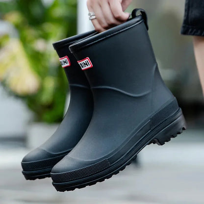 Lila Dames Regenlaarzen - Waterdichte Laarzen met Antislip zool voor Buiten