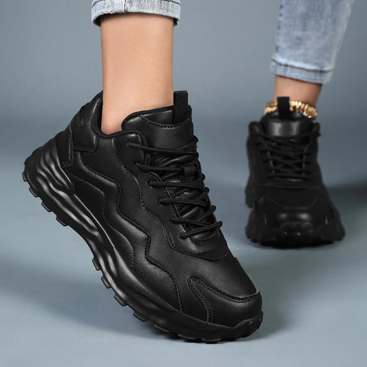 Jade Dames Sneakers met Voetbed - Leren Schoenen