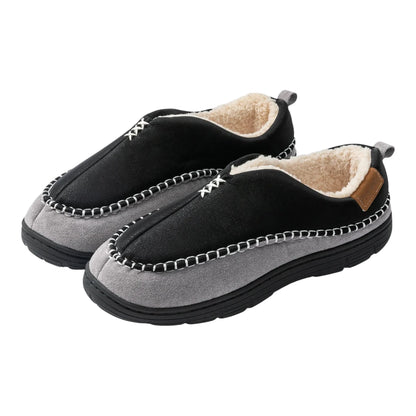 Olaf Zachte Heren Pantoffels met Wol – Sloffen met Harde Zool