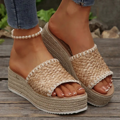 Fiene Espadrilles - Sandalen met Sleehak Dames