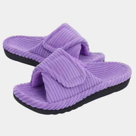 Sky Fluffy Slippers met Voetbed - Orthopedische sloffen